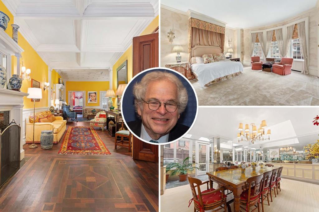 Exclusive | Legendary violinist Itzhak Perlman lists vibrantly decorated NYC home for $11.9 million