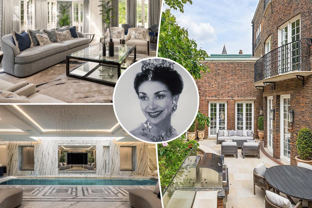 Ballerina Margot Fonteyn's former London residence — where she entertained Yves Saint Laurent — is asking $85.81 million